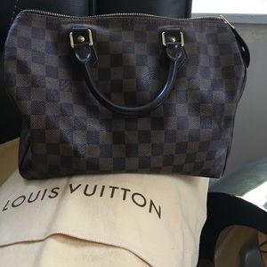 Authentic Speedy 30 Damier Louis Vuitton Purse